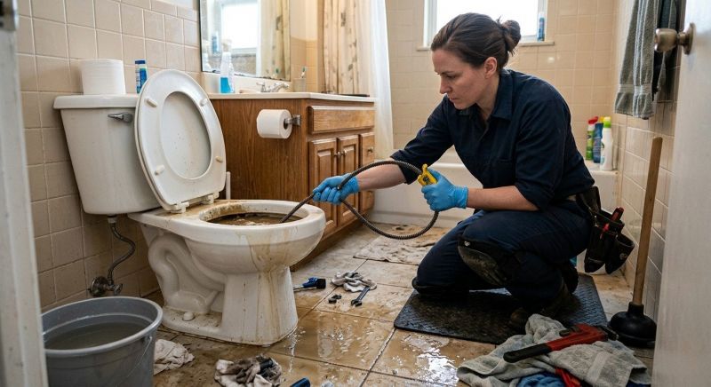 Toilet Drain Repair in Columbus, OH