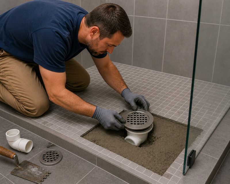 Bathroom Drain Installation in Charlotte, NC