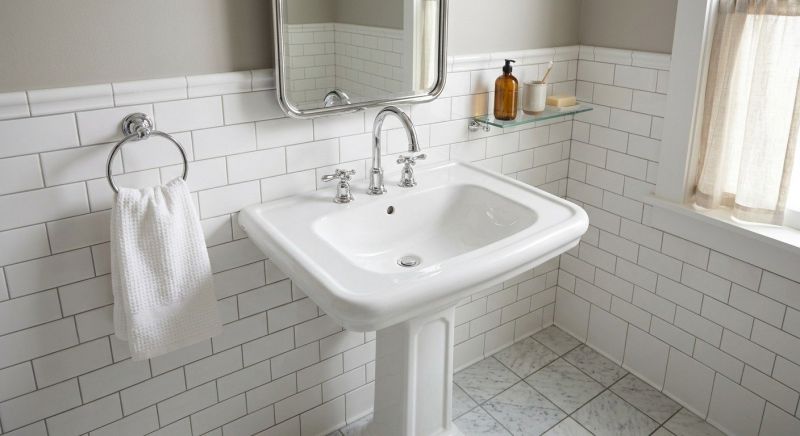 Pedestal Sink Installation in Denver, CO
